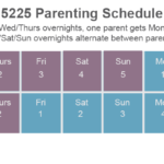 5225 Parenting Schedule Graphic